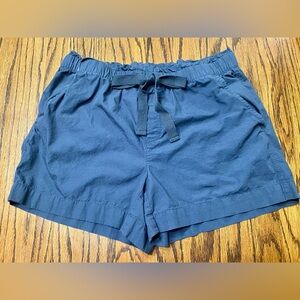 Loft Drawstring 100% Cotton Shorts Women’s Small Blue